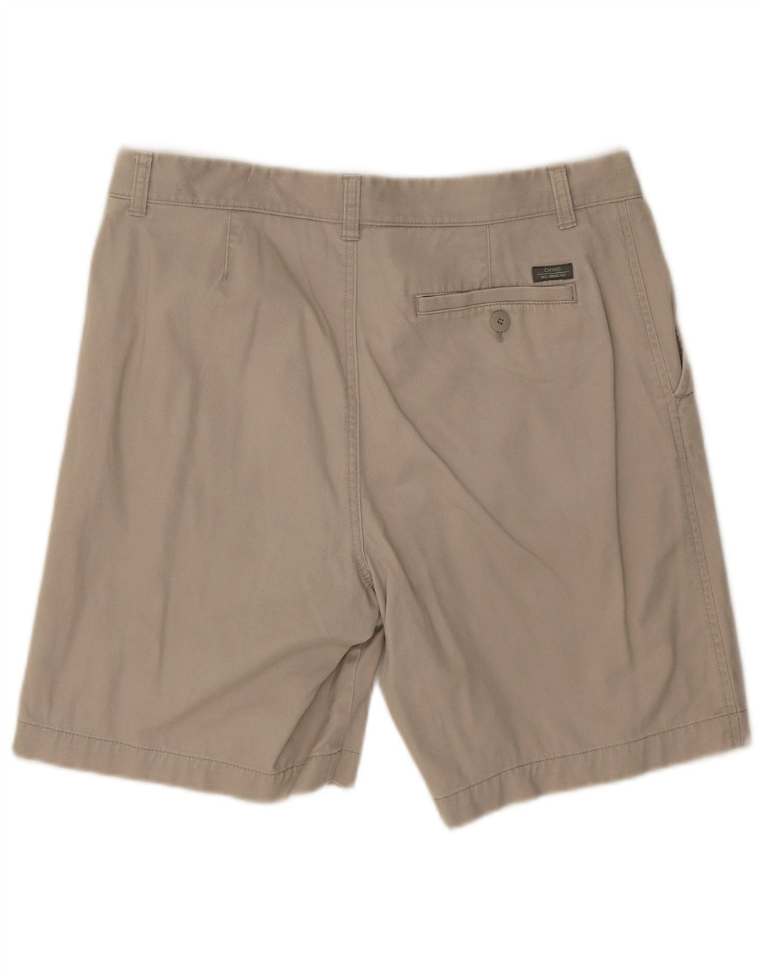 Shorts chino masculino Marks & Spencer W34 grande algodão bege