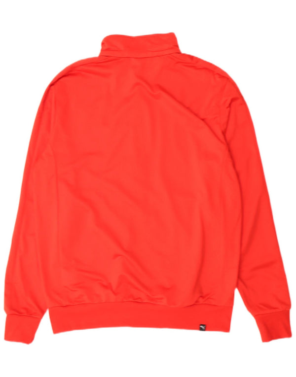 Jaqueta Puma Mens Graphic Tracksuit Top Poliéster Vermelho Médio
