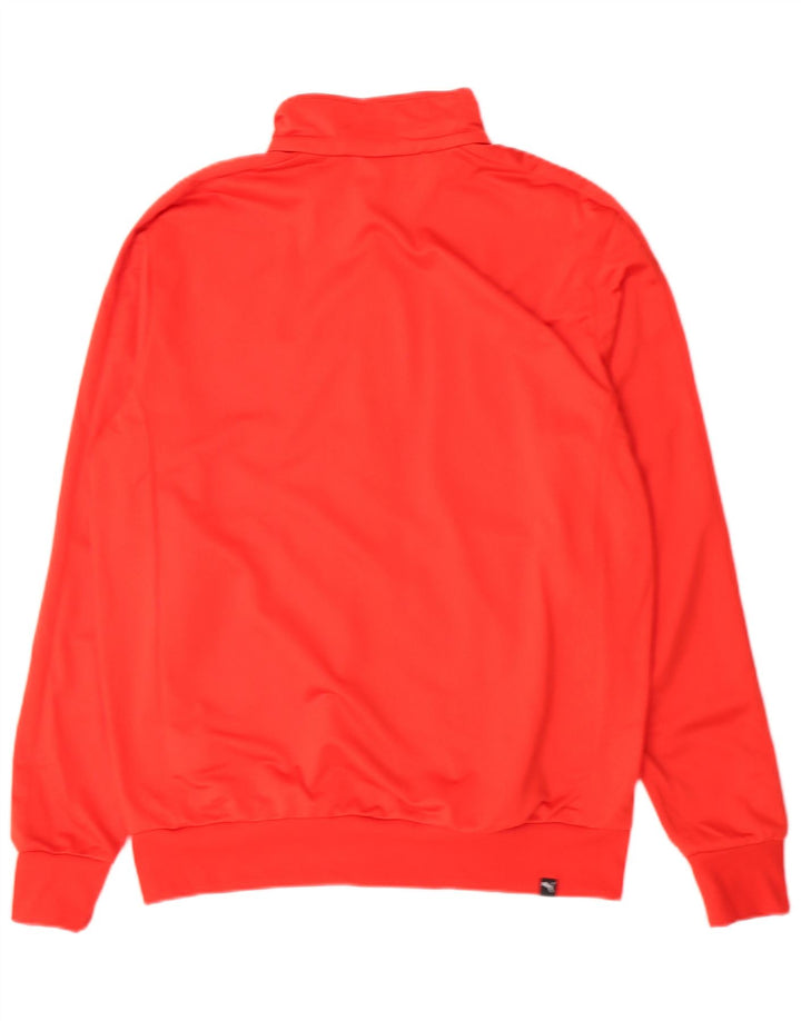 Jaqueta Puma Mens Graphic Tracksuit Top Poliéster Vermelho Médio