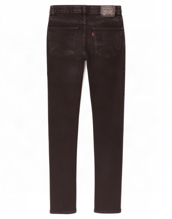 Levi's Meninos 510 Skinny Jeans 15-16 Anos W28 L30 Algodão Preto