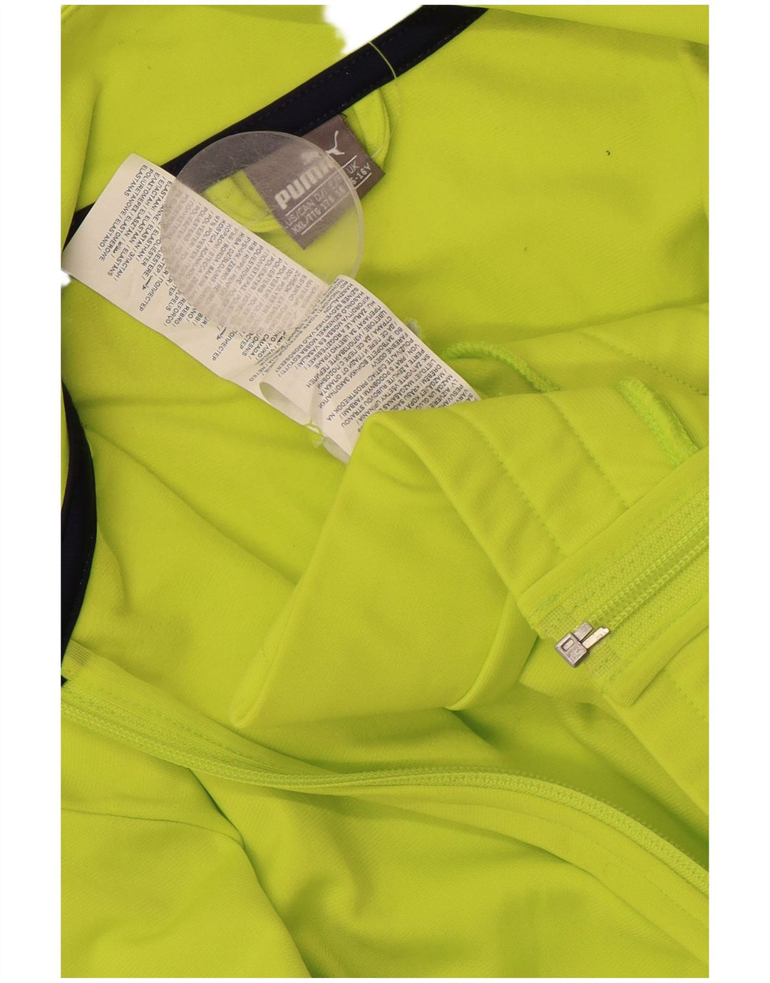 Casaco de treino PUMA Boys 15-16 anos verde colorblock poliéster