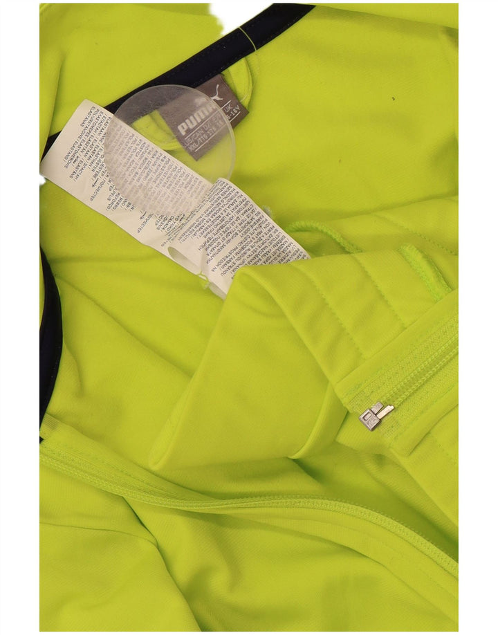 Casaco de treino PUMA Boys 15-16 anos verde colorblock poliéster