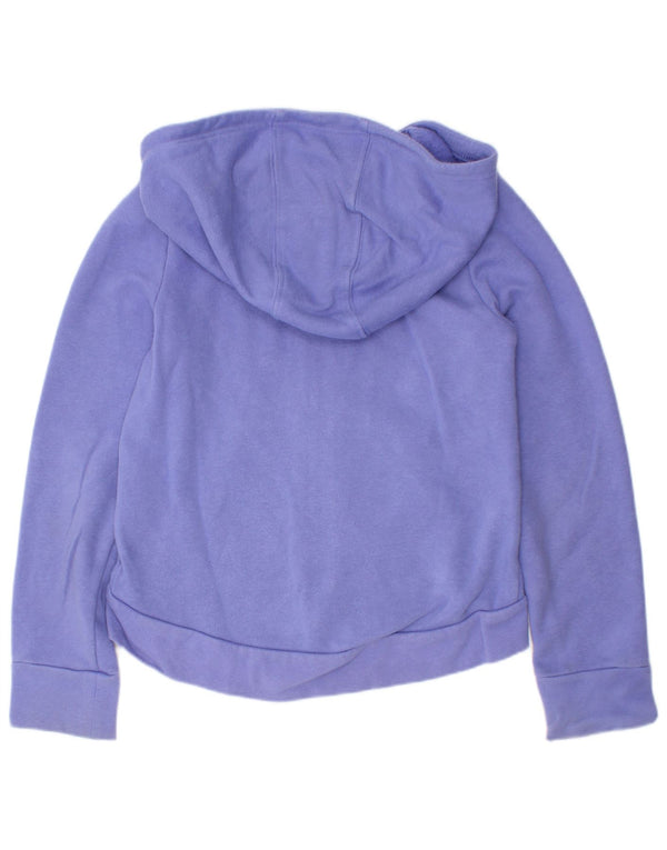 Suéter Under Armour Girls Zip com capuz 6-7 anos XS algodão roxo