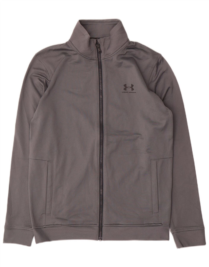 Under Armour Mens Treino Top Jacket Pequeno Poliéster Cinza