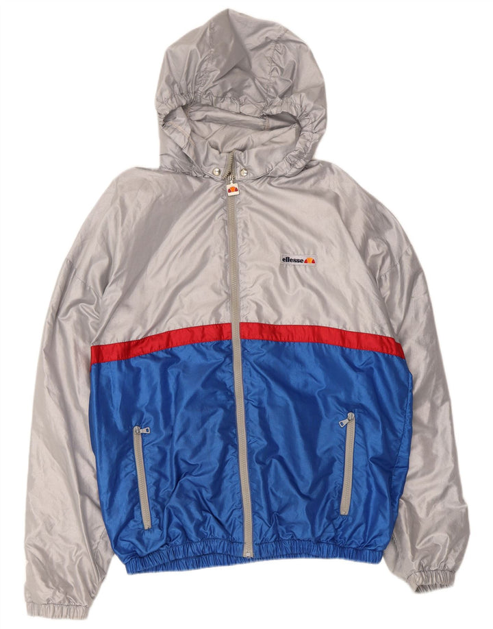 Jaqueta masculina Ellesse com capuz e capuz IT 50 Medium Silver Colourblock