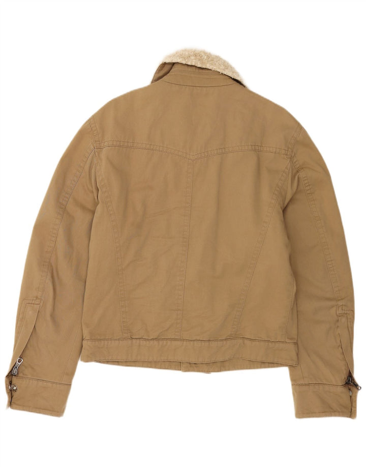 Jaqueta utilitária masculina Iceberg IT 52 XL algodão bege