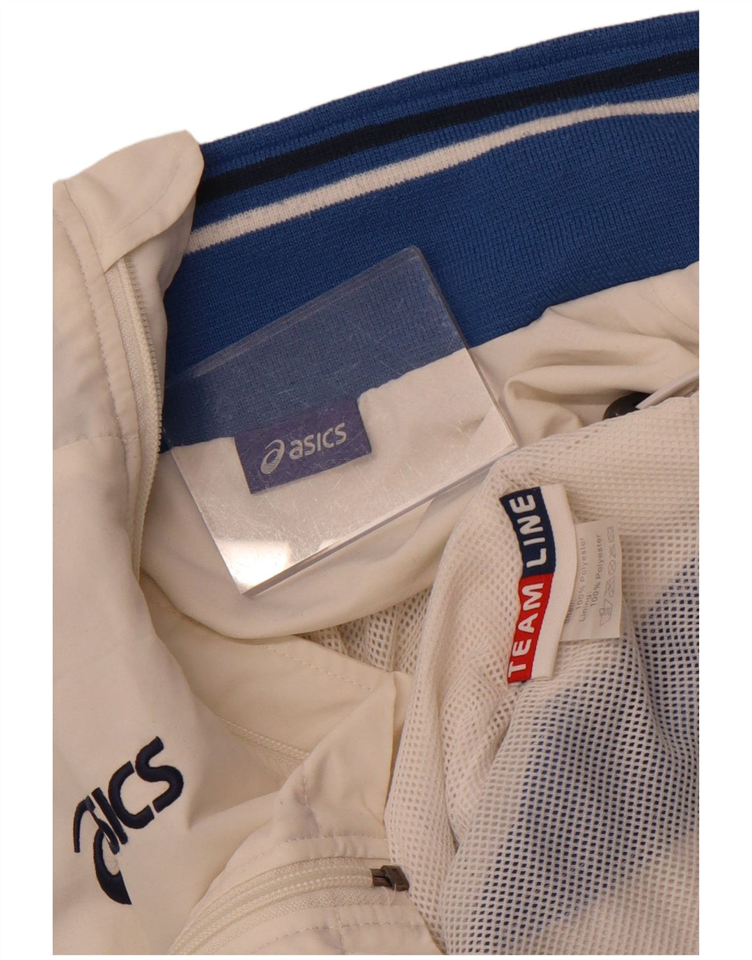 Jaqueta Asics Masculina Graphic Tracksuit Top Grande Poliéster Colorblock Branco