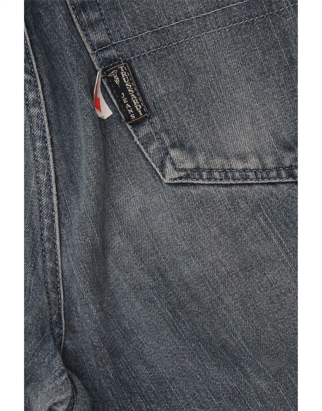 Trussardi Mens Tapered Jeans W36 L34 Azul Algodão