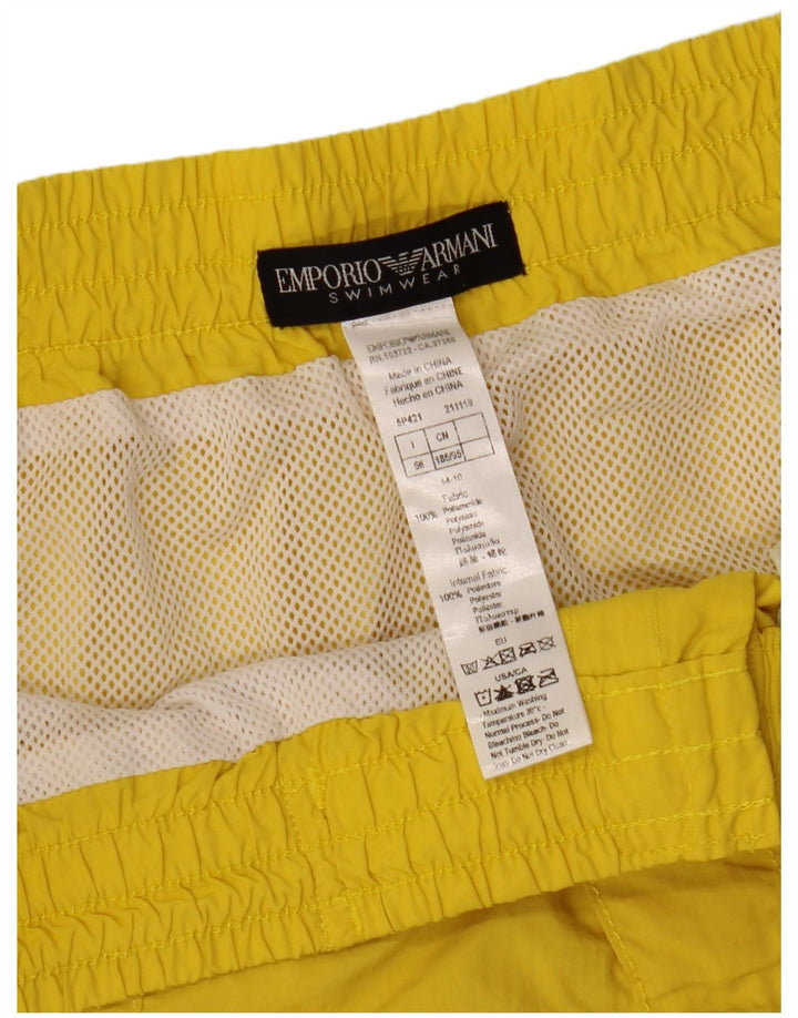 Shorts de natação masculino EMPORIO ARMANI IT 56 XL amarelo poliamida