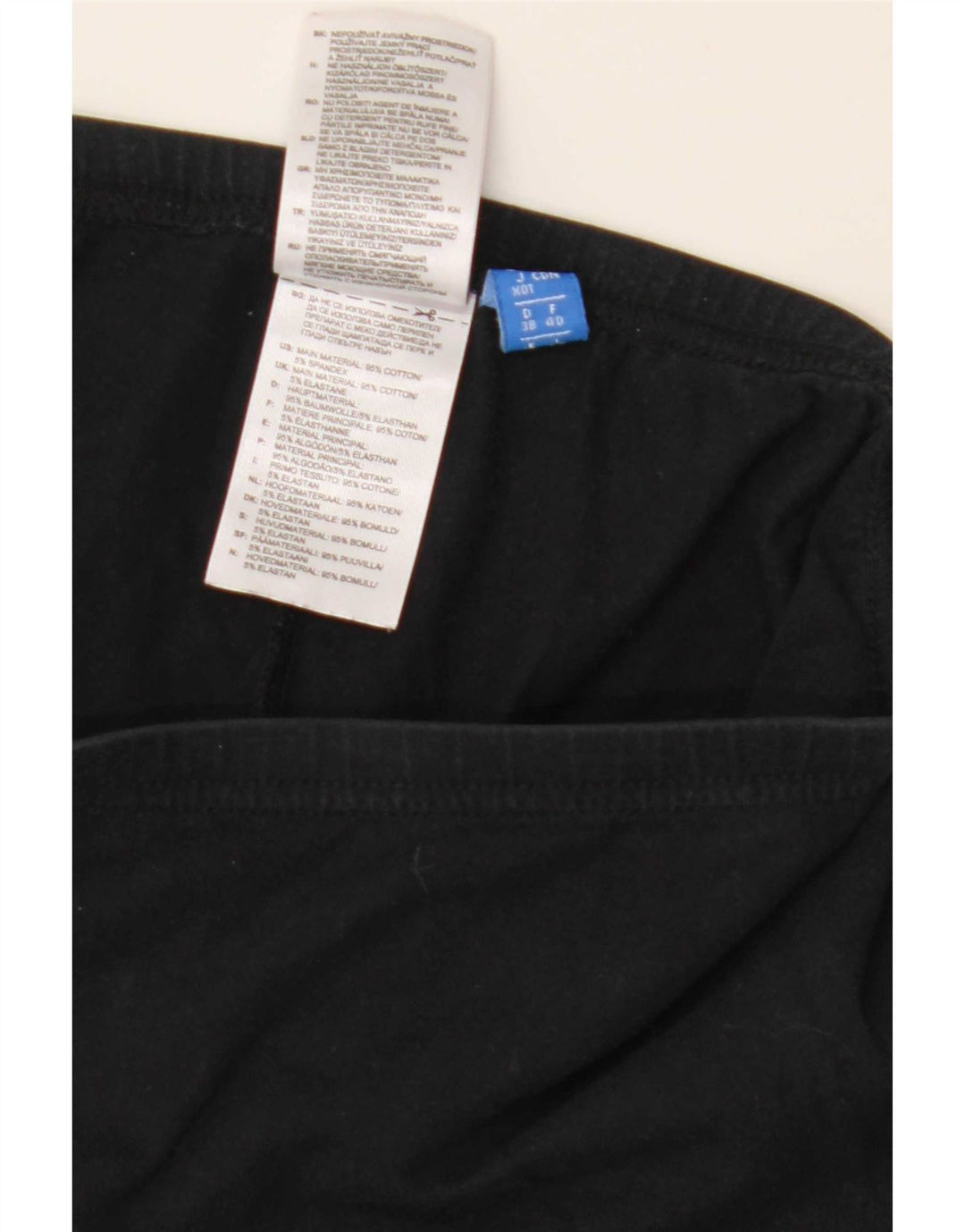 Leggings Adidas Femininas Gráficas UK 12 Médio Algodão Preto