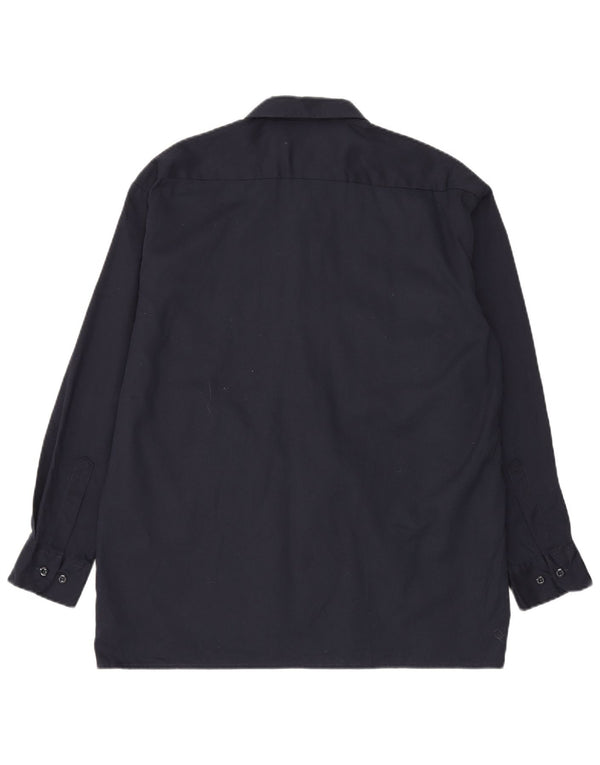 DICKIES Mens Shirt Large Navy Blue Polyester