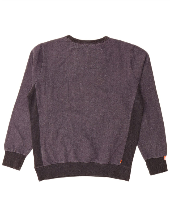 Superdry moletom masculino jumper XL cinza colorblock algodão