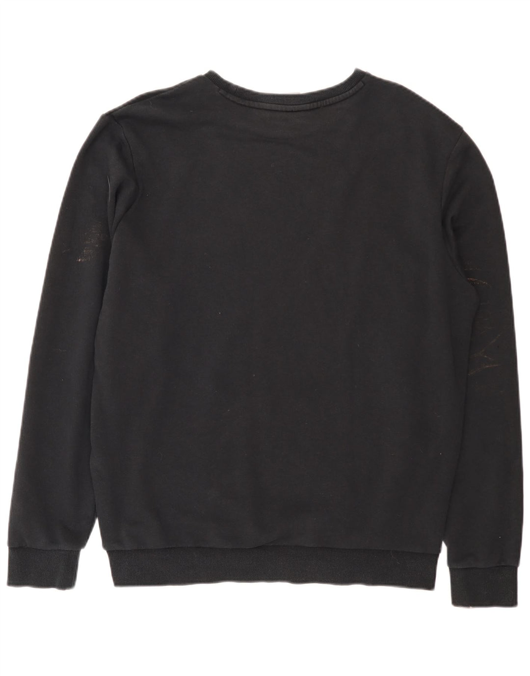 Puma Mens Graphic Moletom Jumper Grande Algodão Preto