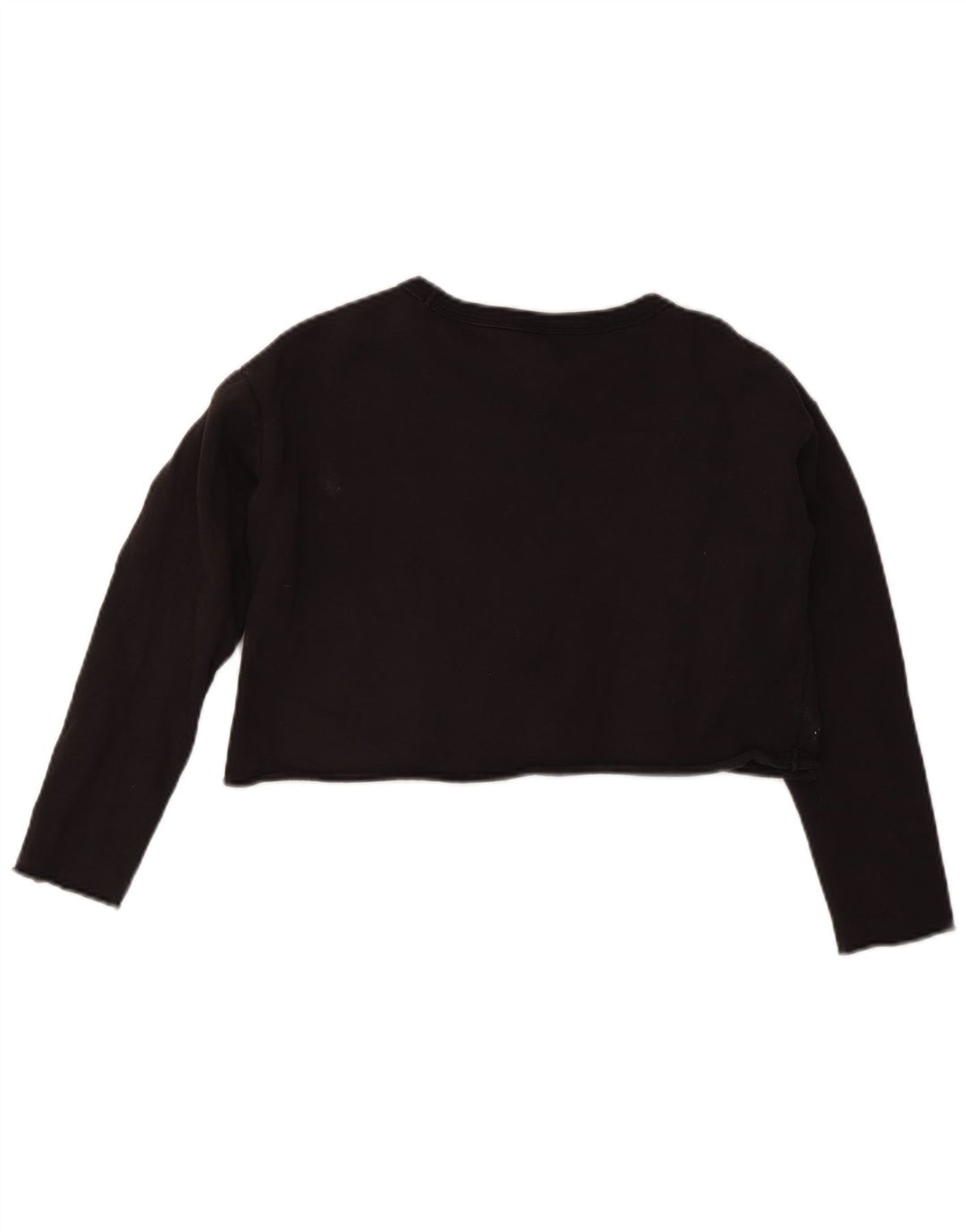 Suéter feminino Champion Crop Graphic Oversized Jumper Reino Unido 10 Pequeno Preto