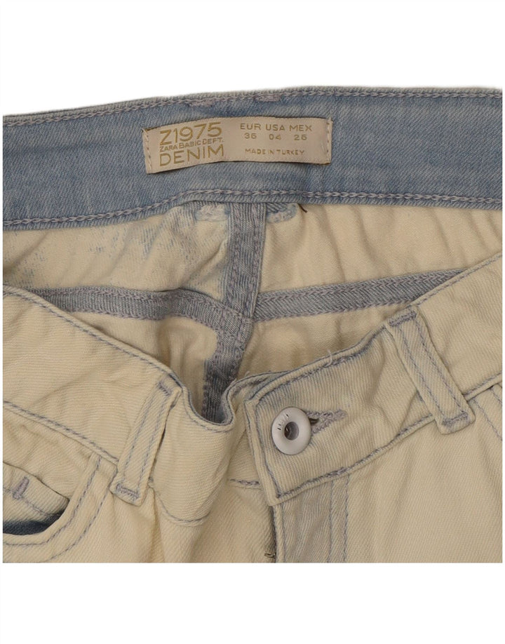 Zara Jeans Slim Feminino EU 36 XS W26 L31 Off White