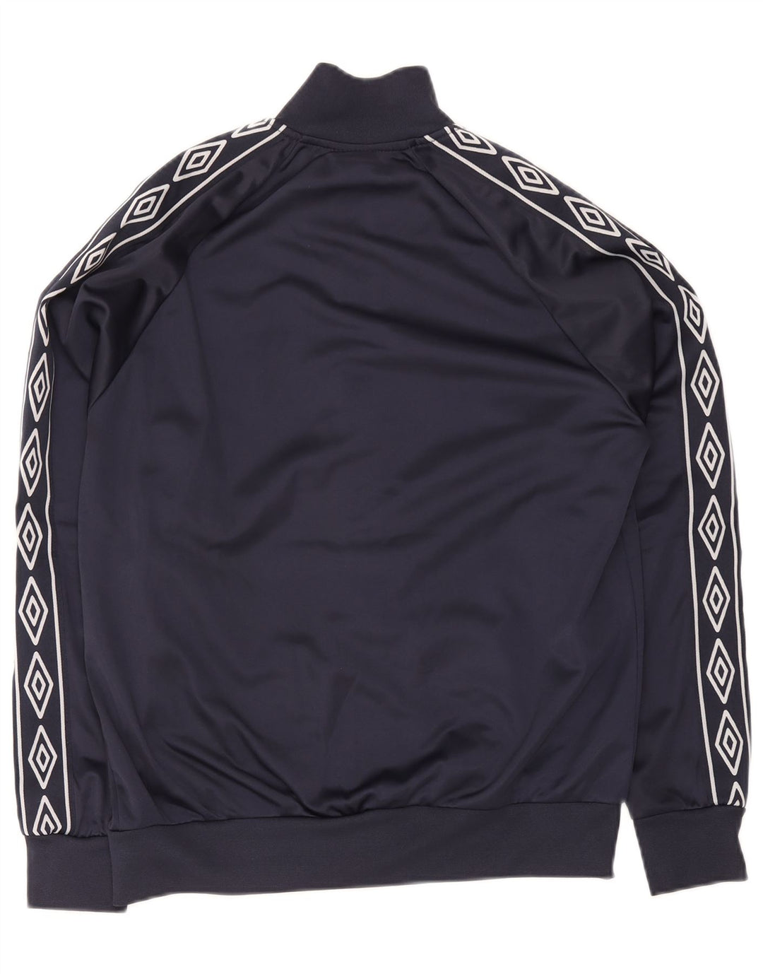 Jaqueta masculina de agasalho Umbro, poliéster geométrico azul marinho médio
