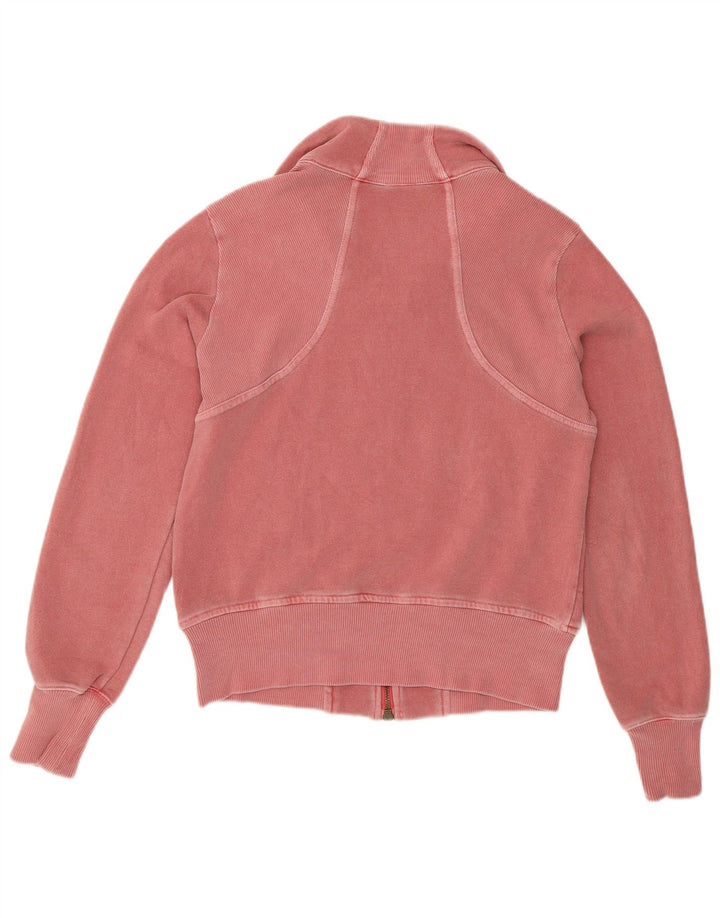 Nike Womens Tracksuit Top Jacket UK 10/12 Médio Rosa Algodão