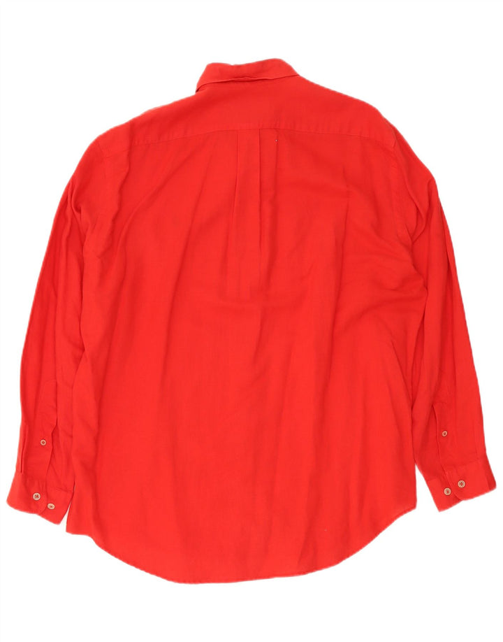 Camisa masculina Marlboro Classics grande linho vermelho