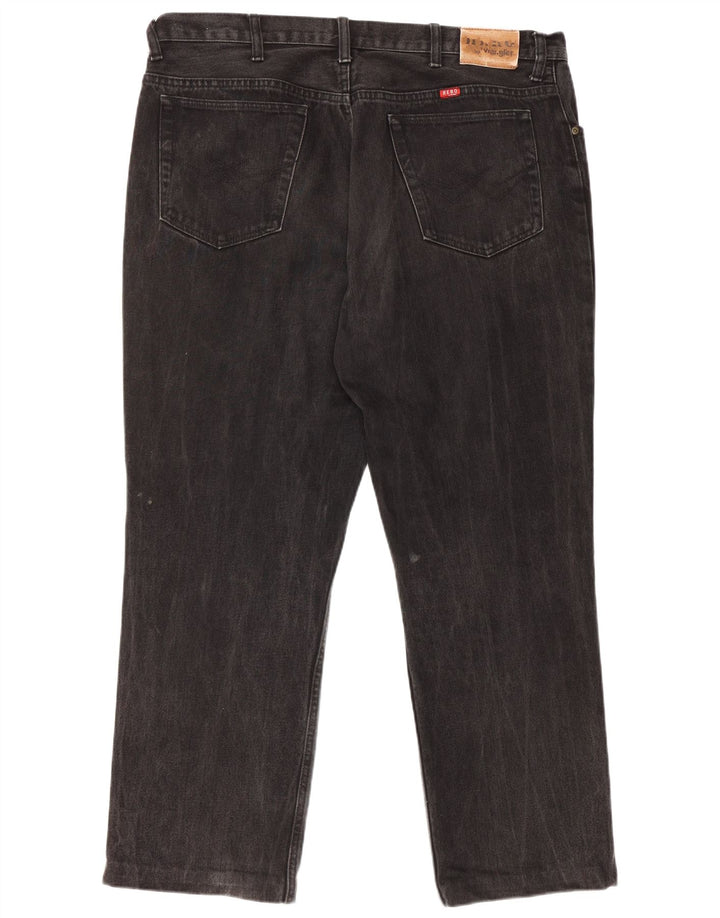 Calça jeans reta regular masculina WRANGLER W40 L29 algodão preto