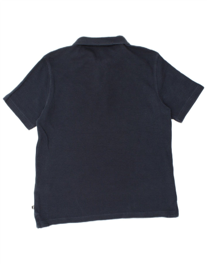 Camisa polo masculina TED BAKER tamanho 2 pequeno algodão azul marinho