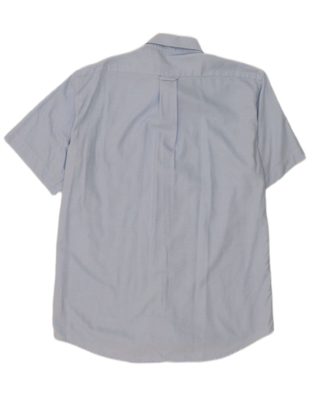 Camisa masculina Lacoste manga curta tamanho 40 algodão azul médio