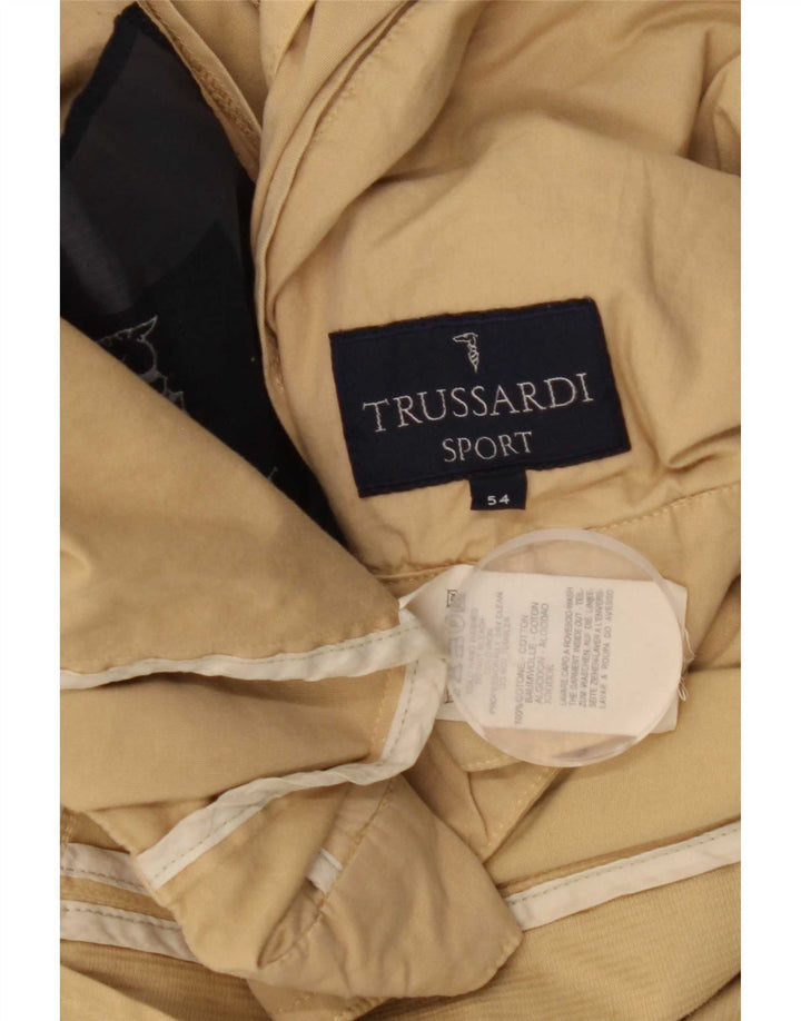 Jaqueta bomber masculina Trussardi IT 54 2XL algodão bege