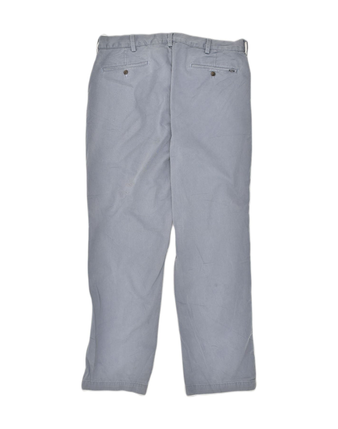 POLO RALPH LAUREN Womens Classic Fit Chino Trousers W38 L32  Grey Cotton | Vintage Polo Ralph Lauren | Thrift | Second-Hand Polo Ralph Lauren | Used Clothing | Messina Hembry 