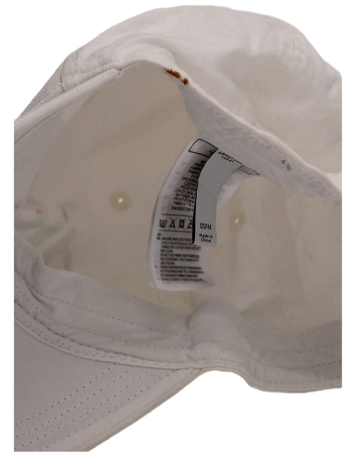 Boné de beisebol gráfico masculino Adidas tamanho único algodão branco