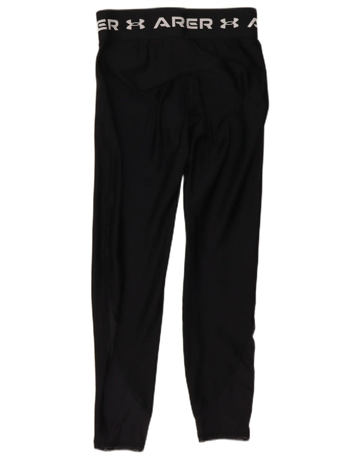 Under Armour Mulheres Capri Graphic Leggings UK 4 XS Poliéster Preto