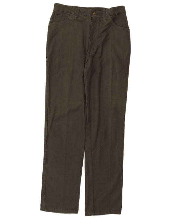 Calça casual reta masculina POP 84 W36 L32 algodão cáqui