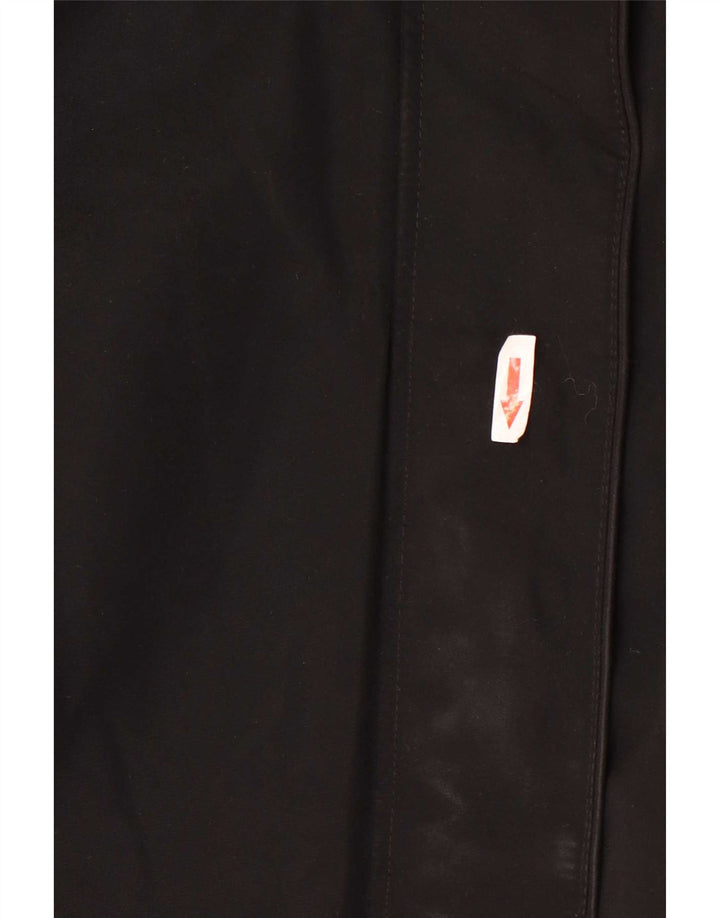 Zara Jaqueta Parka Feminina com Capuz Reino Unido 18 XL Poliéster Preto