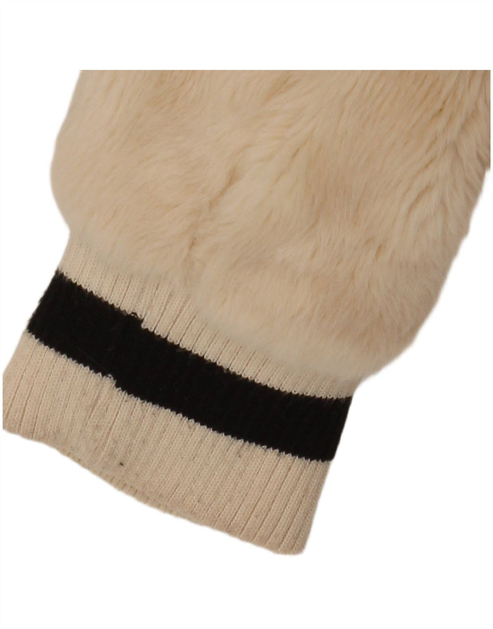 Jaqueta bomber feminina de pele sintética GUESS UK 14 Acrílico Colourblock bege médio