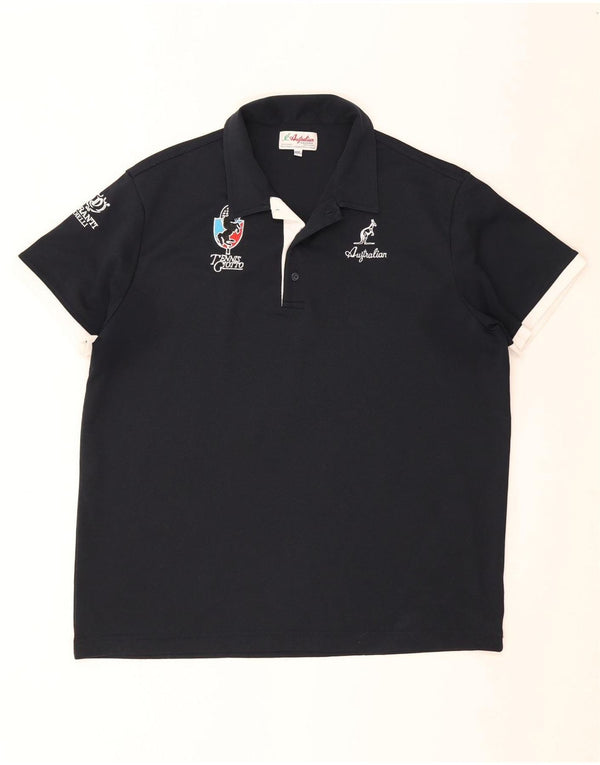 Camisa polo masculina AUSTRALIAN L'ALPINA 2XL azul marinho poliéster