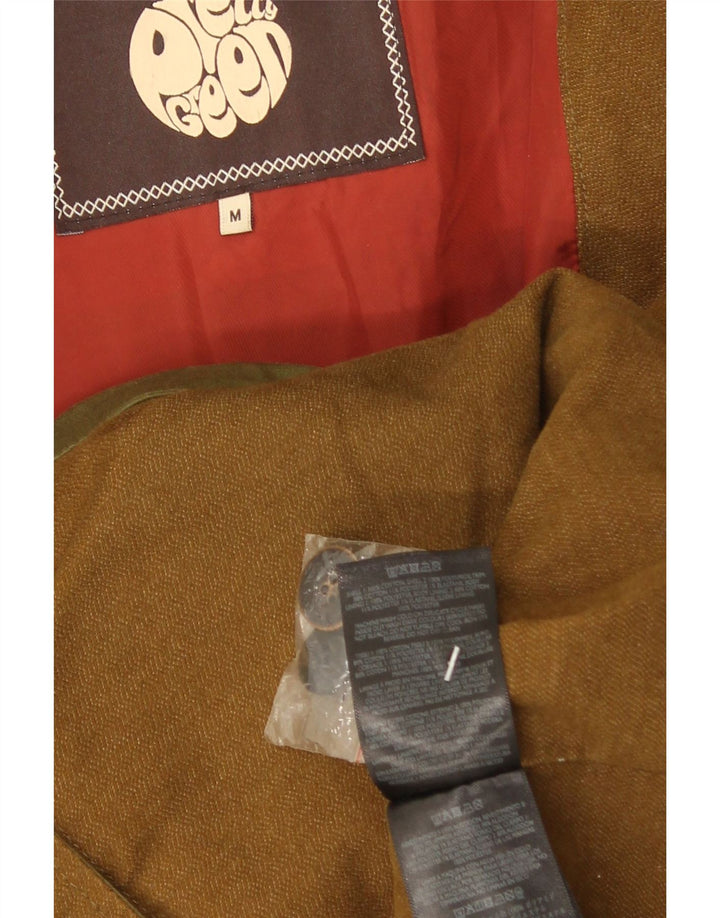 Jaqueta utilitária masculina Pretty Green UK 38 algodão cáqui médio