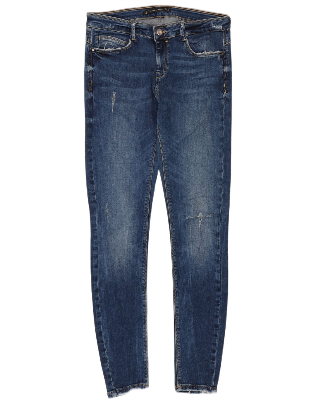 Calça jeans skinny feminina Zara EU 40 médio W30 L28 azul