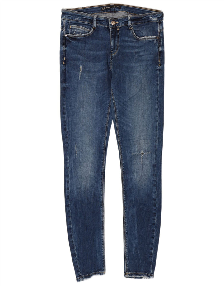Calça jeans skinny feminina Zara EU 40 médio W30 L28 azul