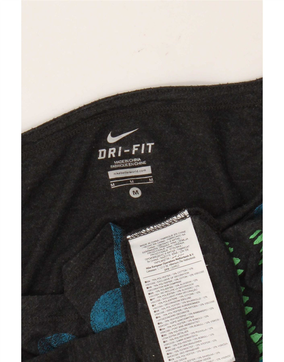 Nike Womens Dri Fit Graphic Vest Top UK 14 Médio Cinza Polka Dot Poliéster