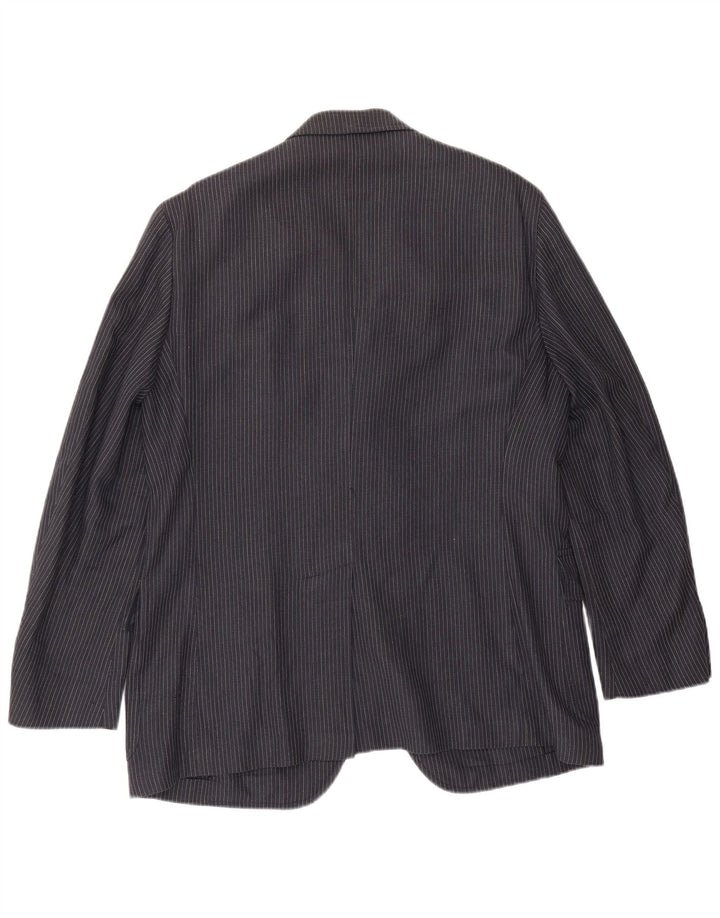 Jaqueta Blazer Masculina Polo Ralph Lauren IT 48 Riscas Azul Marinho Médio