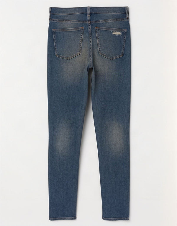 Jeans skinny feminino Gap US 10 grandes W30 L27 algodão azul
