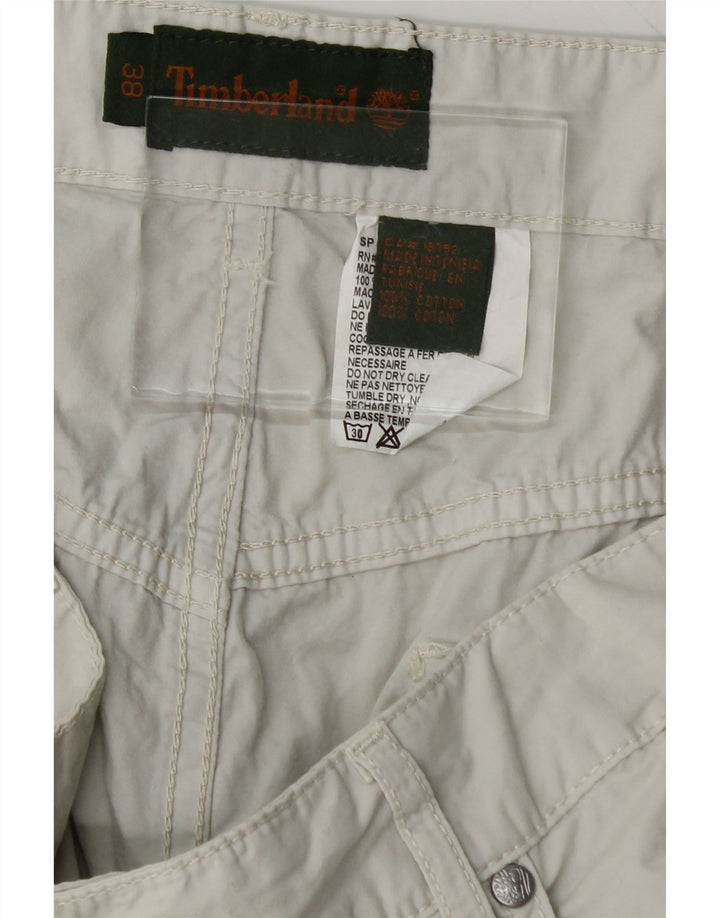 TIMBERLAND Mens Straight Casual Trousers W38 L27 Grey Cotton Vintage Timberland and Second-Hand Timberland from Messina Hembry 