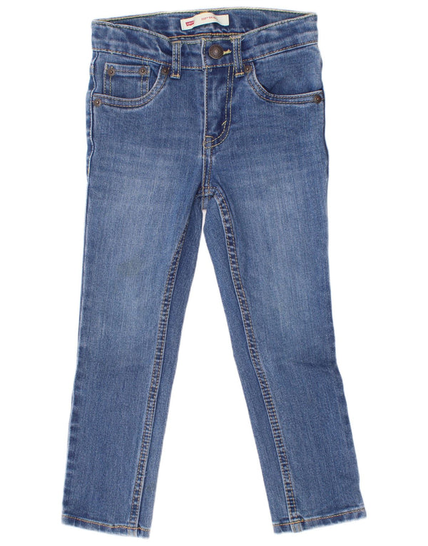 Levi's Boys 510 Skinny Jeans 3-4 Anos W22 L17 Azul Algodão