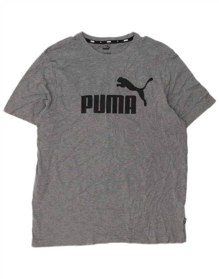 Puma Camiseta Masculina Graphic Top Grande Cinza