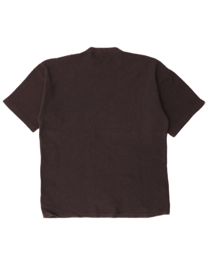 Camiseta masculina Zara Top cinza médio algodão