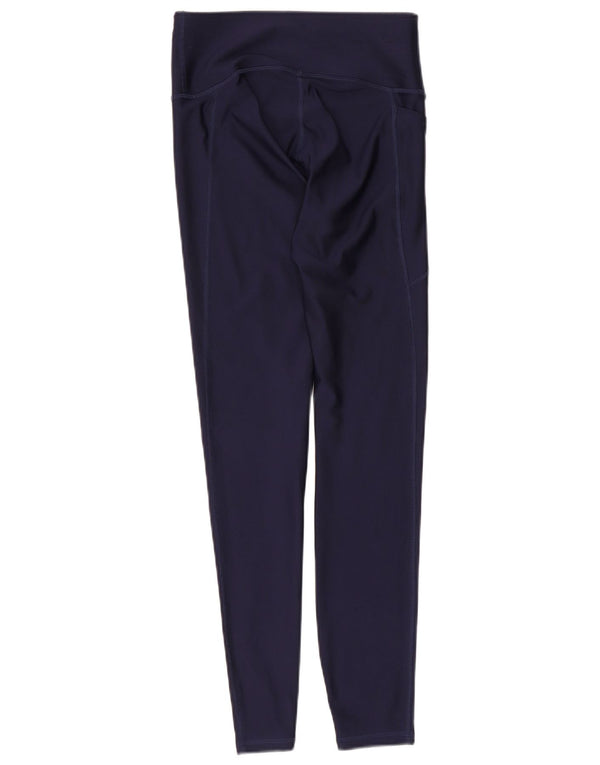 Under Armour Womens Leggings UK 8 Pequeno Poliéster Azul Marinho