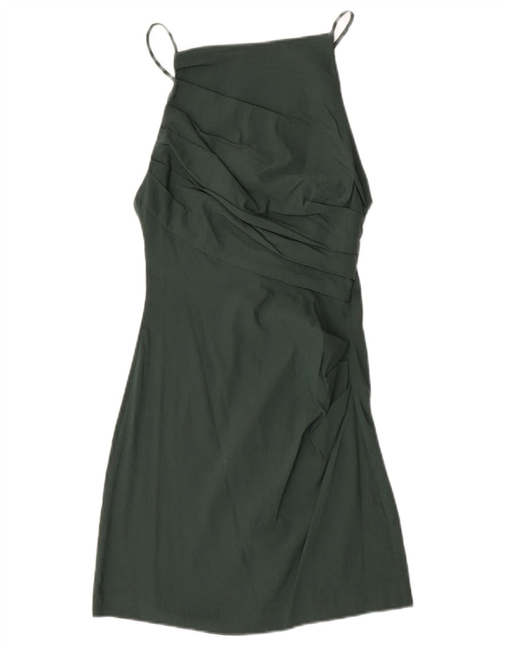 Vestido de verão feminino Zara Reino Unido 8 pequeno verde