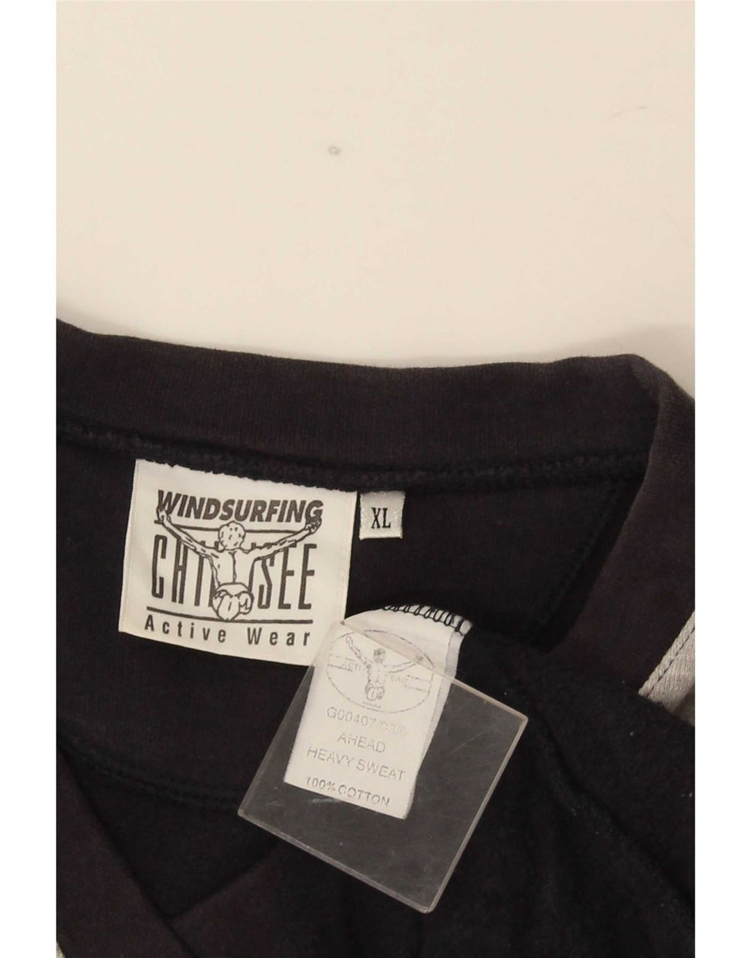 Chiemsee Jaqueta masculina de agasalho XL preto colorblock algodão