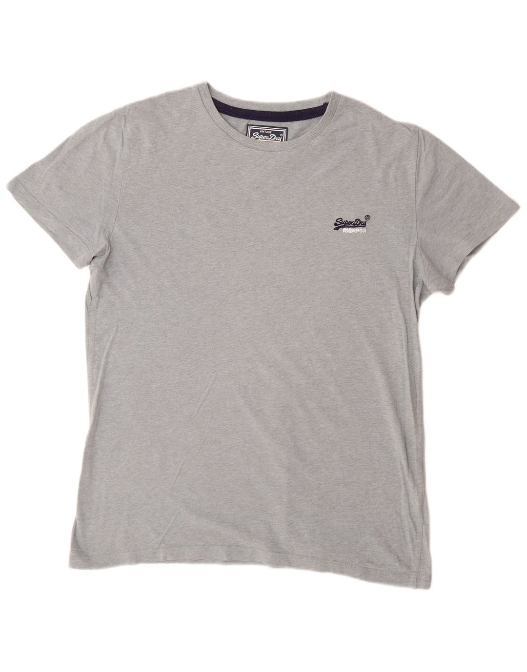 Camiseta masculina Superdry grande algodão cinza