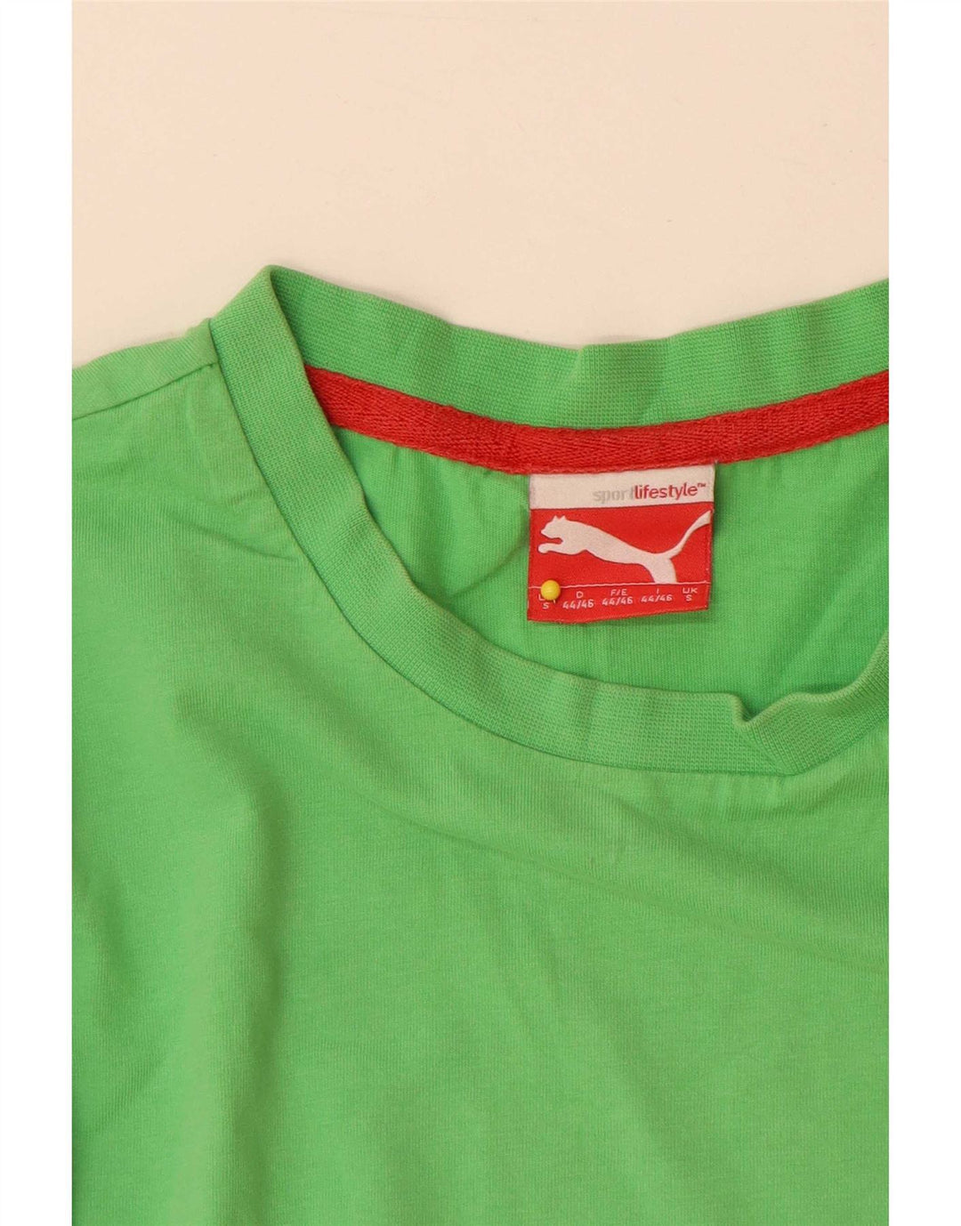 Puma Camiseta Masculina Top Pequeno Algodão Verde