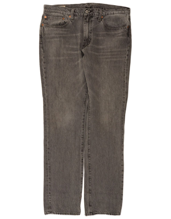Levi's Masculino 511 Slim Jeans W34 L34 Cinza Algodão