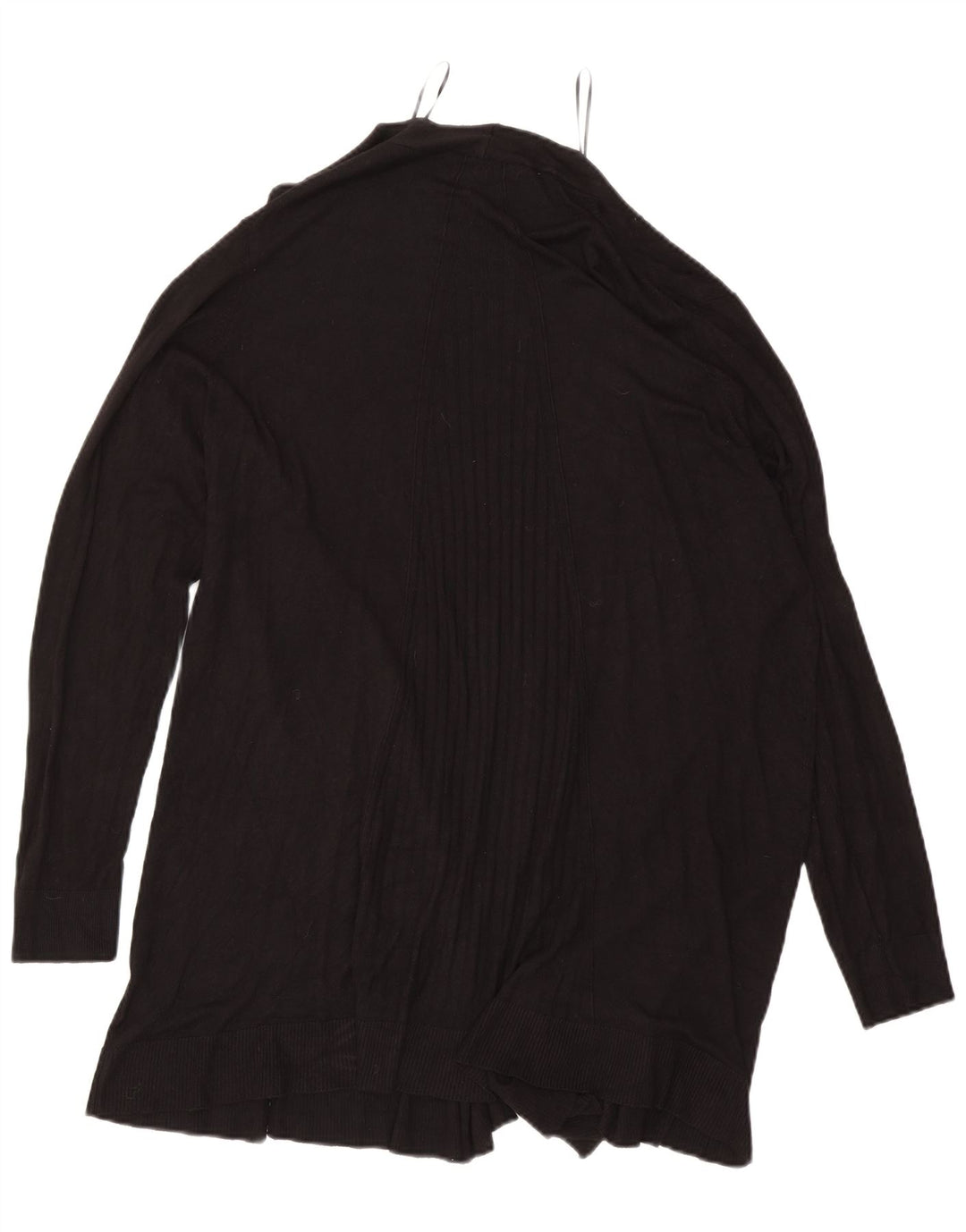 Marks & Spencer Suéter feminino Longline Open Cardigan Reino Unido 18 XL preto